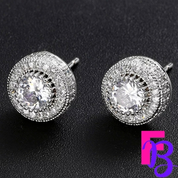 *NEW!* LARGE Mens 14k Iced Earrings - Picture 7 of 16